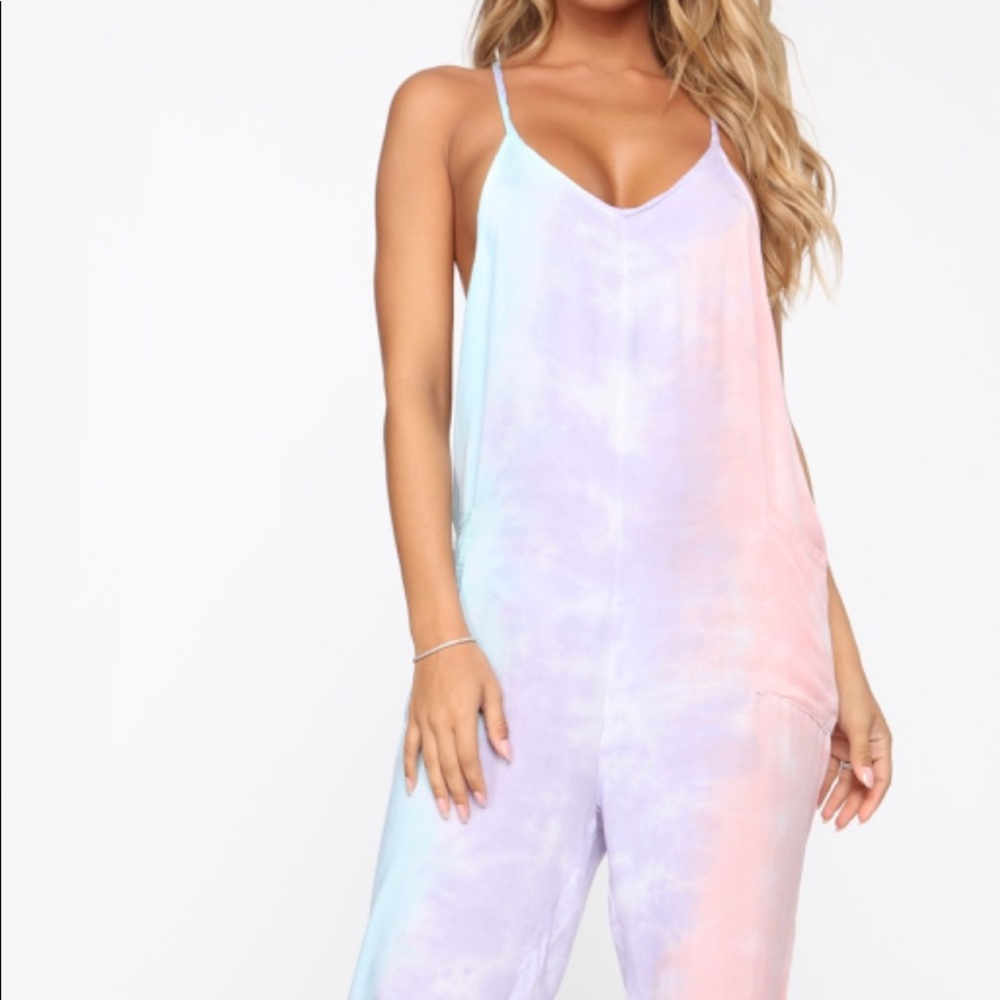 Janika Tie Dye Jumpsuit - MultiColor